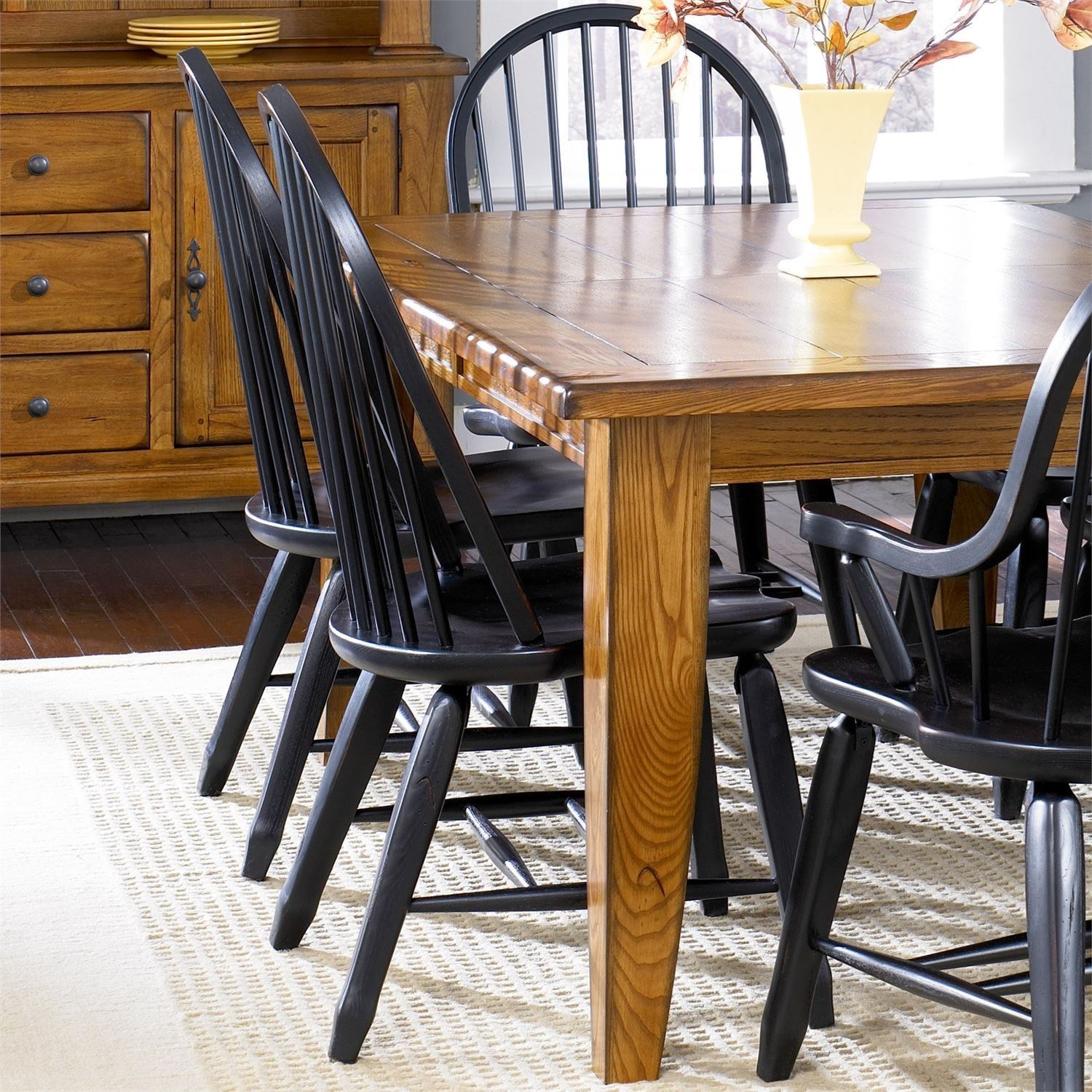 Broyhill attic heirlooms black dining windsor side chair sales